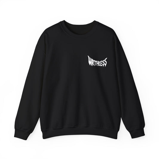 WRTHLESS Black Cotton Pullover